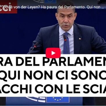 Vannacci show: “Dov’è von der Leyen? Ha paura del Parlamento.”